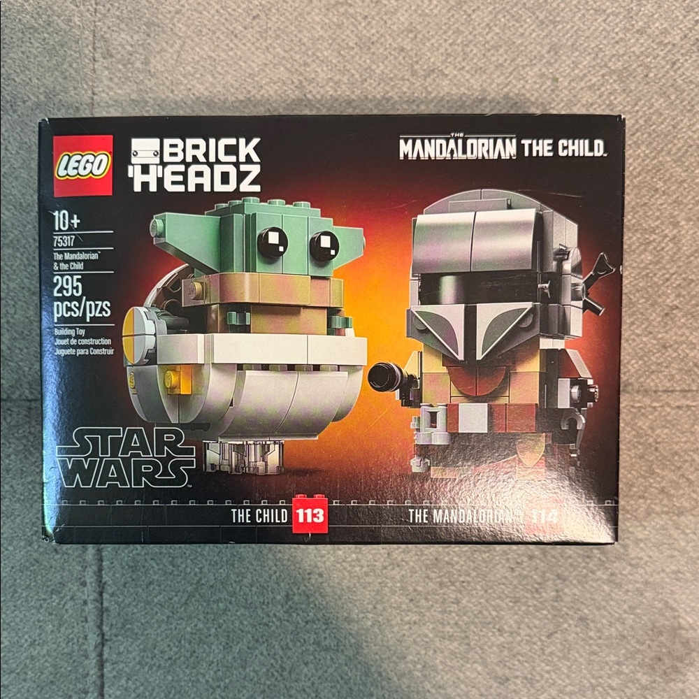 LEGO BrickHeadz Mandalorian & Child Set - Green, Gray, Black
